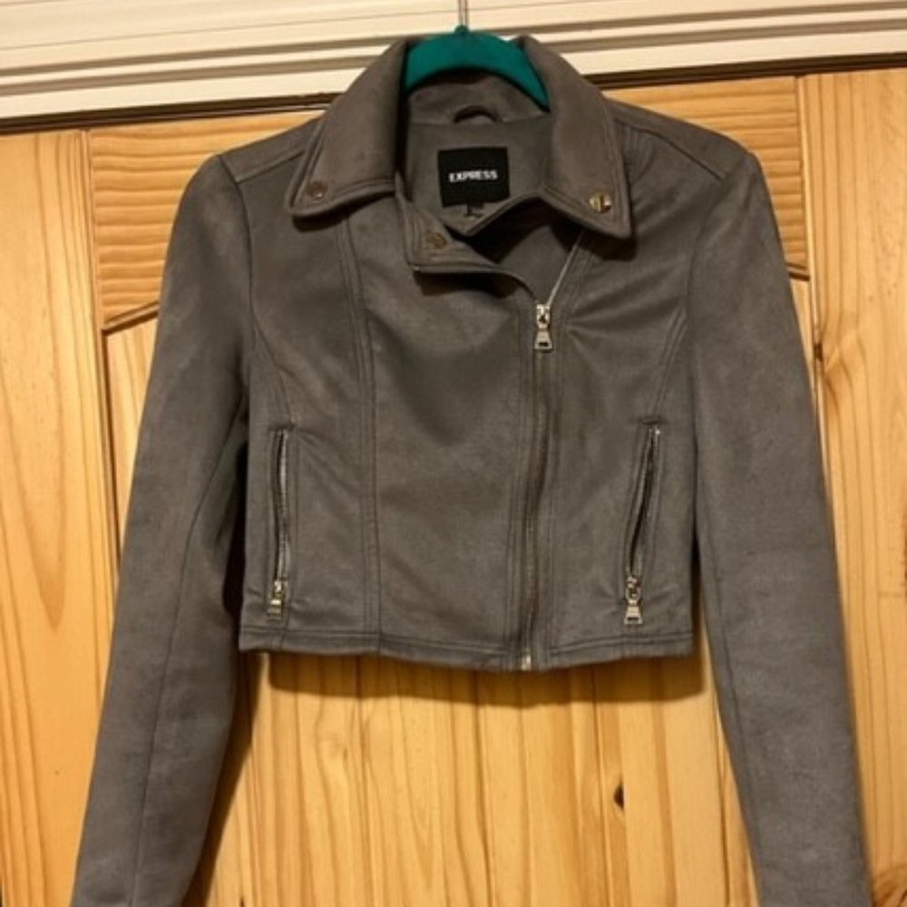 EXPRESS Faux suede Moto Jacket